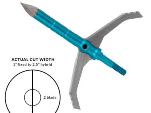 Dead Ringer Great White Broadhead 100/125 Grain 2.5" Cut Blue