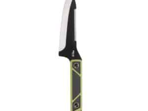 SOG Knives Terragrip Camp Knife 6-7/10" Drop Point Blade Black Green