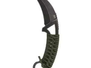 SOG Gambit XL Fixed Knife 4" Karambit Blade OD Green Box