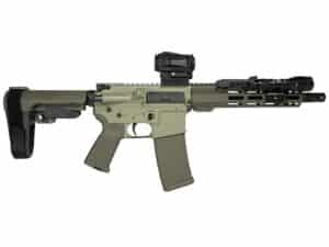Shark Coast Grassy Knoll AR Pistol Bundle 5.56mm 30rd Magazine 10.5'' Threaded Barrel Vortex Sparc Red Dot Streamlight ProTac SBA3 Brace