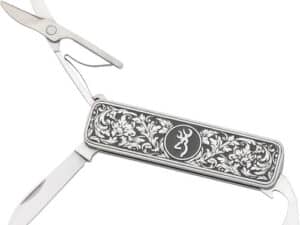 BROWNING KNIFE MORGAN FOLDER - MULTI FUNCTION SCROLL ENGRAVED