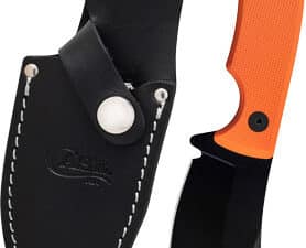 CASE KNIVES HUNTER CT3 ORANGE - TEXTURED G10 & LEATHER SHEATH