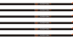 EASTON XBOW BOLT 9MM CARBON - 20" W/3" VANES HALF MOON 6-PK