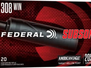 FEDERAL 308 WIN 205GR - HP SUBSONIC 20RD 10BX/CS