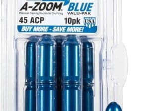 A-ZOOM METAL SNAP CAP BLUE - .45ACP 10-PACK