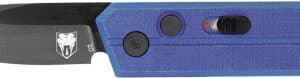 COBRATEC STINGER FOLDER 1.9" - PURPLE/BLK D2 BLADE SD BUTTON