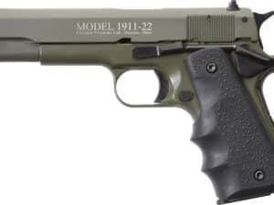 CHIAPPA 1911-22 22LR 5" FS - 10RD OD GREEN/RUBBER