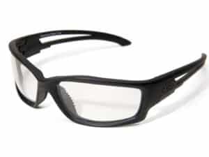 EDGE BLADE RUNNER TACTICAL SAFETY GLASSES WITH BLACK FRAME AND CLEAR LENS