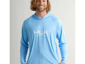 Huk Vented Pursuit Long Sleeve Hoodie Marolina Blue 2XL