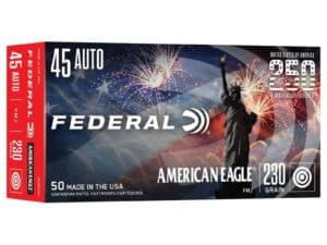 Federal 250th Anniversary USA Handgun Ammunition .45 Auto 230gr FMJ 890 fps 50/ct