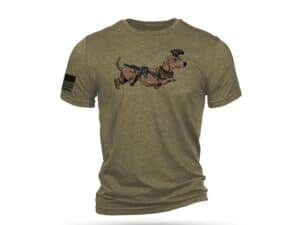 Nine Line Tactical Wiener Short Sleeve Shirt Olive Triblend L
