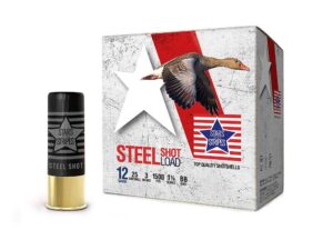 PPU Stars & Stripes Steel Shotshell 12ga 3'' 1-1/8 oz 1500 fps #BB 25/ct