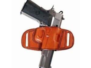Tagua Gunleather Quick Draw Belt Holster for Colt Gov't 1911 5"/Commander 1911 4"/Officers 1911 3.5"/Most 1911 w/o rail Brown Right Hand