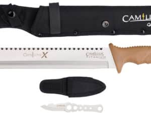 CAMILLUS CARNIVORE X MACHETE - 12" BLADE STAINLESS W/ KNIFE