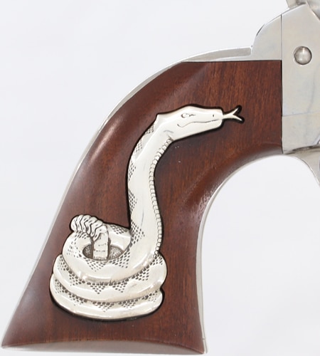 CIMARRON MAN W/NO NAME 357 MAG - FRONTIER 4.75" SILVER SNAKE