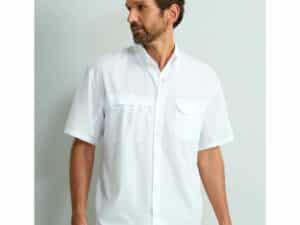 Huk Tide Point Short Sleeve Button Down Shirt White XL
