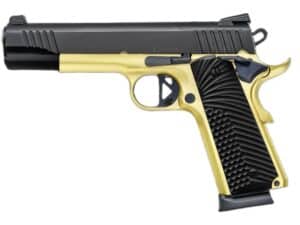 Chiappa 1911 Superior Handgun .45 ACP 8rd Magazines (2) 5" Barrel Black and Gold