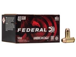 FEDERAL 40 S&W 180GR FULL METAL JACKET AMMO 500RD