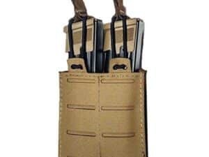 TacShield RZR Molle Double Pistol Magazine Pouch Coyote Brown