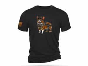Nine Line Tactical Corgi Short Sleeve Shirt Charcoal Black Triblend 2XL