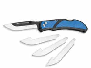 Outdoor Edge RazorEDC Lite Replaceable Blade Folding Knife 3" Drop Point Blade Blue