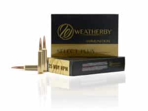 Weatherby Select Plus Berger Elite Hunter Rifle Ammunition 25 Wby RPM 133gr PT 3150 fps 20/ct