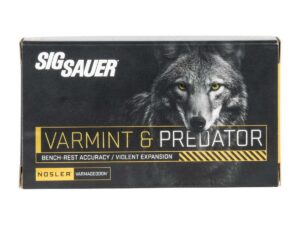 Sig Sauer Varmint & Predator Rifle Ammunition 243 Win 70 gr PT 20/ct