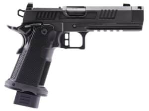 Alpha Foxtrot AF1911-Romulus MOS Adapter Handgun 9mm Luger 17(1) & 20rd(1) Magazines 4.25" Comp Threaded Barrel DLC Black