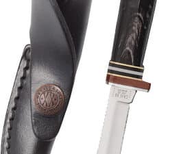 CASE KNIVES BUFFALO HORN - HUNTER & LEATHER SHEATH