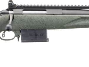 Ruger AM RFL SCOUT G2 .308 Green tactical rifle with adjustable stock