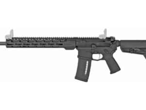 ADM4 MLOK Rifle 16 inch barrel in black, designed for ambidextrous use and optimal performance in tactical situations
