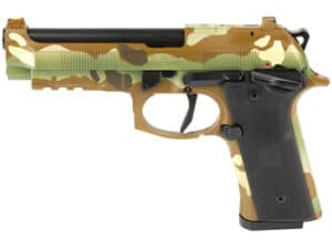 Beretta 92XI 9MM Multicam Pistol with camouflage design by veteran artist