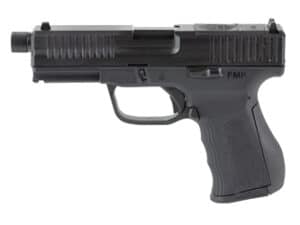 FMK G3 9MM pistol with a 4.5 inch barrel and 14 round capacity, featuring an optic-ready slide in black finish