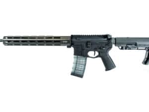 Faxon ION Ultralight 5.56 Rifle in black with a 16-inch barrel and 30-round magazine, showcasing its lightweight and precision features.