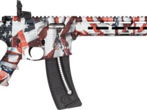 S&W M&P15-22 SPORT 22LR Flag Rifle with 16.5 inch barrel and adjustable stock