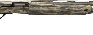 Winchester SX4 Waterfowl 12GA shotgun with Realtree camo finish, showcasing its sleek design and features.