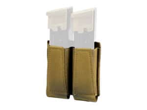 GBRS Group Double Pistol Magazine Pouch in CB color, showcasing its durable design and compatibility with MOLLE systems