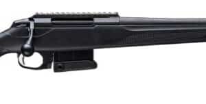 Tikka T3X CTR 6mm CM rifle with 24 inch threaded barrel in black synthetic stock