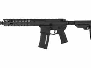 Radian Model 1 10.5" 223WLD Black Pistol showcasing precision engineering and sleek design