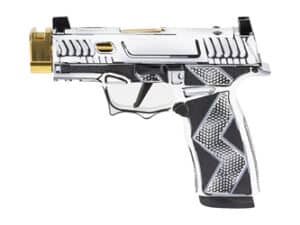 SCT Anime Komodo 365X 9mm pistol with vibrant anime-inspired design and custom features