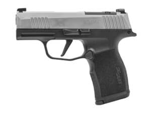 SIG P365X 9MM compact pistol with 12RD magazine, showcasing its sleek design and ergonomic features