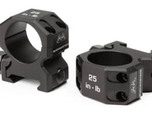 Sig Sauer Buckmasters 1" Aluminum Low Black Scope Rings for riflescope mounting