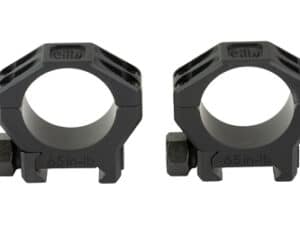 Sig Sauer ALPHA6 30MM Low Black Scope Rings for riflescope mounting