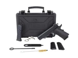 TISAS 1911 B9R 9MM pistol with a 4.25 inch barrel and 10 round magazine in black finish