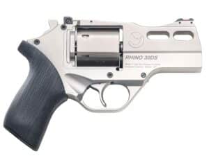 Chiappa Rhino 30DS Handgun 10mm 6rd Capacity 3" Barrel Nickel with 3 Moon Clips