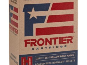 Hornady Frontier Rifle Ammunition  .223 Rem 55 gr HP-MATCH 150/ct (Oriented)