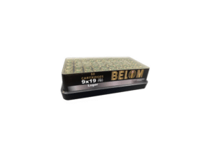 Global Ordnance Belom Handgun Ammunition 9mm 124gr FMJ 1115 fps 50/ct