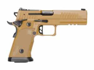 Sig Sauer P211-GT5 SAO Handgun 9mm Luger 21(2) &17(1)rd Magazines 5" Barrel Coyote Tan Night Sights Optic Ready