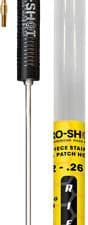 PRO SHOT STAINLESS 1PC PISTOL - CLEANIN ROD 18" .22 CAL & UP