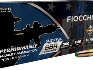 FIO 300BLK 220GR SBR BT 20RD